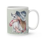 Kérd a neveddel - Én és a fehér kutyám mintás bögre