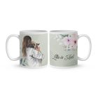 Kérd a neveddel - Én és a fehér kutyám mintás egyedi bögre