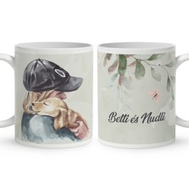 Kérd a neveddel - Piknik a kutyámmal mintás egyedi bögre