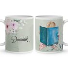 Kérd a neveddel - Ő a legjobb barátom mintás egyedi bögre