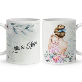 Kérd a neveddel -  Mese Együtt Anyával mintás egyedi bögre