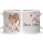 Kérd a neveddel -  Mese Együtt Anyával mintás egyedi bögre