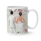 Kérd a neveddel - Esküvőnk napja mintás bögre