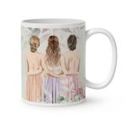 Kérd a neveddel - Én és a koszorúslányok - Esküvő mintás egyedi bögre