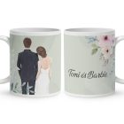 Kérd a neveddel - Esküvőnk napja mintás egyedi bögre