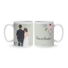 Kérd a neveddel - Esküvőnk napja mintás egyedi bögre