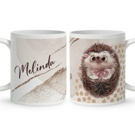 Kérd a neveddel - Cuki süni mintás bögre