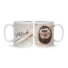 Kérd a neveddel - Cuki süni mintás bögre