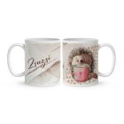 Kérd a neveddel - Cuki süni mintás egyedi bögre