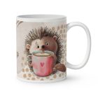 Kérd a neveddel - Cuki süni mintás egyedi bögre