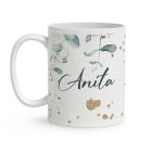 Kérd a neveddel - Kávés róka mintás bögre