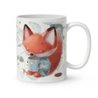 Kérd a neveddel - Kávés róka mintás bögre