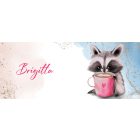 Kérd a neveddel - Maci és nyuszi mintás egyedi bögre