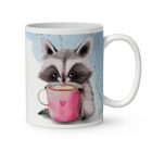 Kérd a neveddel - Maci és nyuszi mintás egyedi bögre