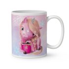 Kérd a neveddel - Unikornis és kávé mintás bögre