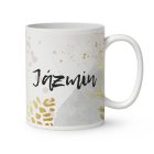 Kérd a neveddel - Unikornis és kávé mintás egyedi bögre