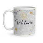 Kérd a neveddel - Cuki corgi kutyus mintás bögre