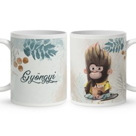 Kérd a neveddel - Kávés Maki mintás bögre