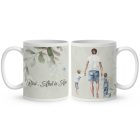 Kérd a neveddel - Apa és és a gyerekek mintás egyedi bögre