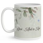 Kérd a neveddel - Apa és és a gyerekek mintás egyedi bögre