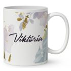 Kérd a neveddel - Tündéri lila elefánt mintás bögre