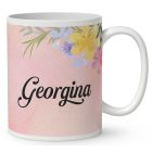 Kérd a neveddel - Cuki kávézós kis malac mintás bögre