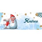 Kérd a neveddel - Nyuszi és hóember mintás bögre