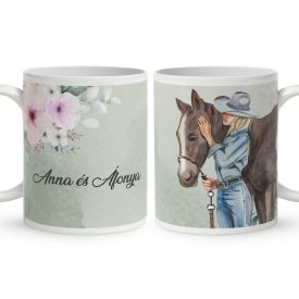 Kérd a neveddel - A menyasszony - Esküvő mintás egyedi bögre