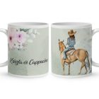 Kérd a neveddel - Imádom a lovam mintás egyedi bögre