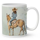 Kérd a neveddel - Imádom a lovam mintás egyedi bögre