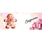 Kérd a neveddel - Pink Mikulás mókus mintás egyedi bögre