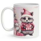 Kérd a neveddel - Cuki pink mosómaci mintás bögre