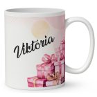 Kérd a neveddel - Cuki pink mosómaci mintás bögre