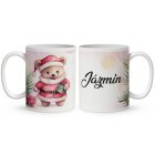 Kérd a neveddel - Cuki pink macika mintás bögre