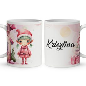   Kérd a neveddel - Tündéri zöld hajú krampusz mintás bögre