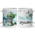 Kérd a neveddel - Cuki kávézós kis malac mintás egyedi bögre