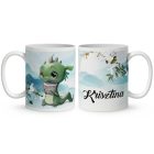 Kérd a neveddel - Cuki kávézós kis malac mintás egyedi bögre