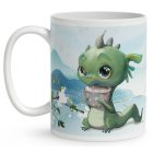 Kérd a neveddel - Cuki kávézós kis malac mintás egyedi bögre