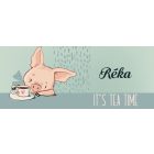 Kérd a neveddel - Tea idő - Malacka mintás bögre