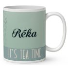 Kérd a neveddel - Tea idő - Malacka mintás bögre