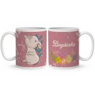 Kérd a neveddel - Tea idő - Malacka mintás egyedi bögre