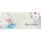 Kérd a neveddel Nyuszis - Repülj velem! mintás egyedi bögre