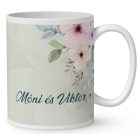 Kérd a neveddel Nyuszis - Repülj velem! mintás egyedi bögre