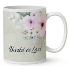 Kérd a neveddel - Cuki róka szerelem mintás bögre