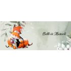 Kérd a neveddel - Cuki róka szerelem mintás egyedi bögre