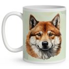 Névvel kérhető - Vörös Akita portré mintás bögre