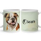 Névvel kérhető - Vörös Akita portré mintás egyedi bögre