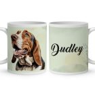 Névvel kérhető - Ausztráliai juhászkutya portré mintás egyedi bögre