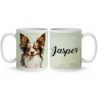 Névvel kérhető - Sable Papillon portré mintás bögre