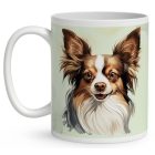 Névvel kérhető - Sable Papillon portré mintás bögre